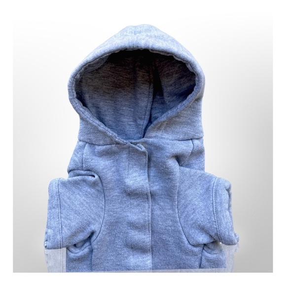 “What Happens At The Dog Park Stays At The Dog Park” Puppy/Small Hoodie. Blue - Picture 3 of 8